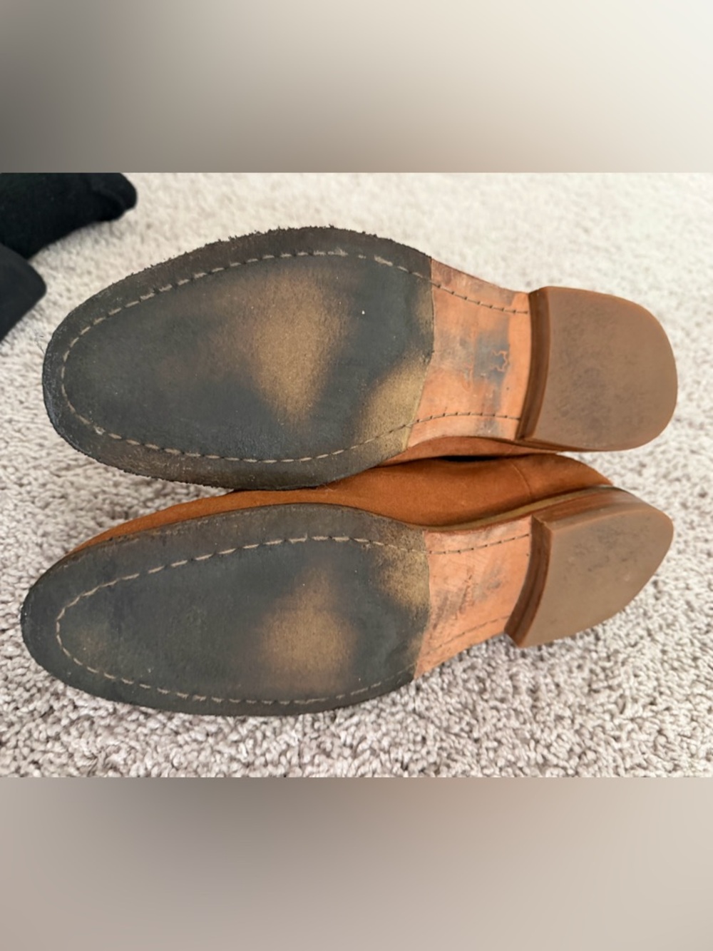 Clarks Clarkdale Mens Brown Suede Slip On Chelsea Boots dark tan - Picture 6 of 10